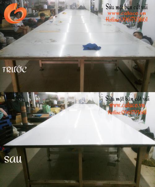 Sửa bàn cắt vải - Nội Thất Xưởng May - Công Ty TNHH Sản Xuất Thương Mại Dịch Vụ CATA